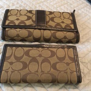 Coach wallet and check book cover